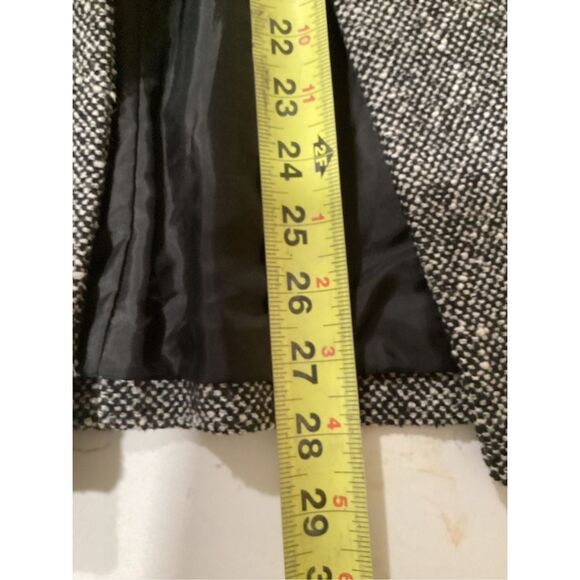 Talbots Wool Blend Tweed Blazer Jacket Sz 6 Lined Black White Business - Picture 8 of 8